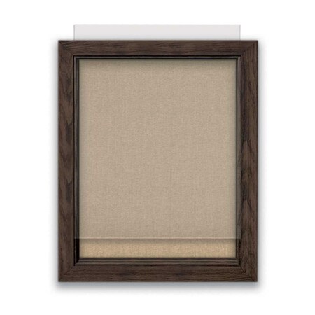 United Visual Products Indoor Enclosed Combo Board, 72"x36", Gold Frame/Green & Rubber UVCB7236G-GREEN-RUBBER
